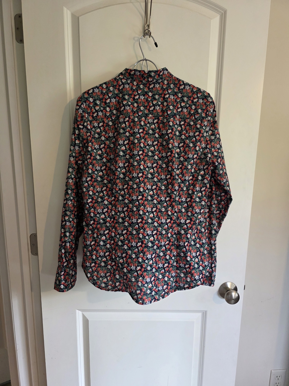 J Crew Liberty London Slim Perfect Shirt Sarah Floral Cotton Button Down Front - Picture 4 of 6